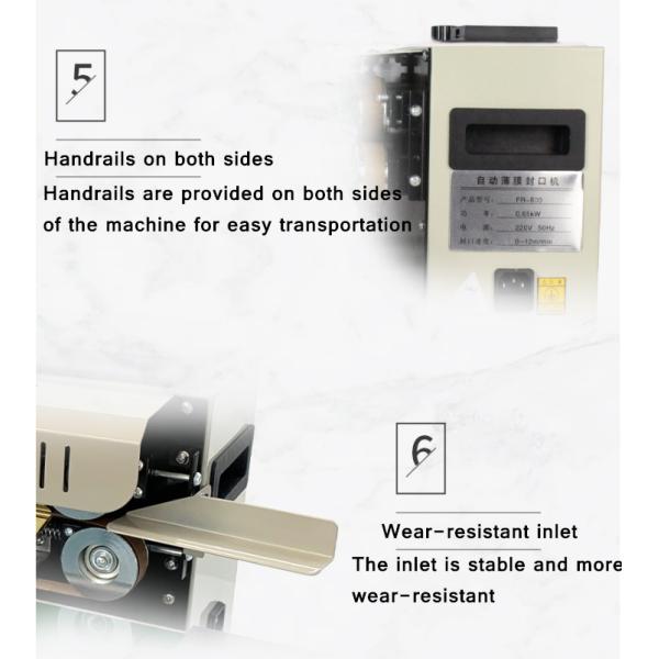Plastic Packaging Material Automatic Sealer Model Continuous Sealing Machine for 220V