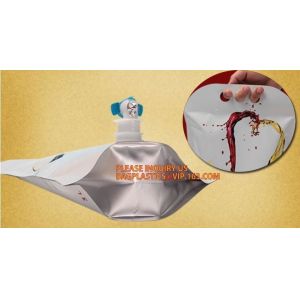 Custom reusable 1L 2L 3L fresh juice milk spout bags with handle,Fresh 5L