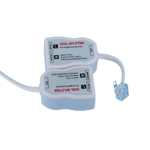Quality VDSL ADSL RJ11RJ45 6P4C Splitter Adapter SP-201 with Inner Conductor Tc for sale