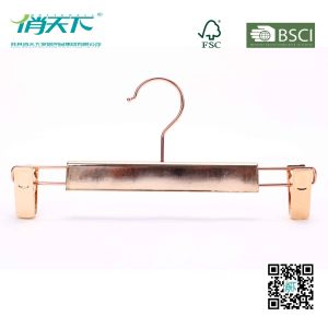 Betterall Luxury Golden Metal Pants Hanger with Non-slip Clips