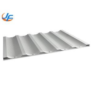 RK Bakeware China 6 Flute Aluminum Baguette Pan 18" X 26" Glazed