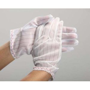 Cleanroom Use Polyester Antistatic Gloves ESD Stripe gloves for electronic