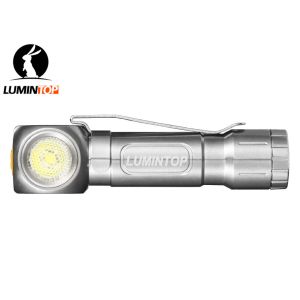 LED Lumintop HLAAA Flashlight , Lumintop Lights With Magnetic Tail Cap Side