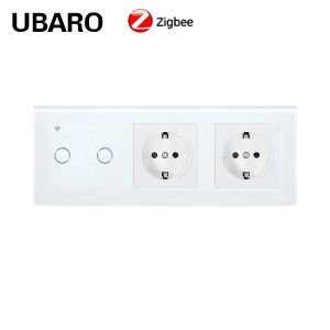 228 X 86 X 35mm Light Switch And Plug Combo CE Vioce Control Switch And Socket