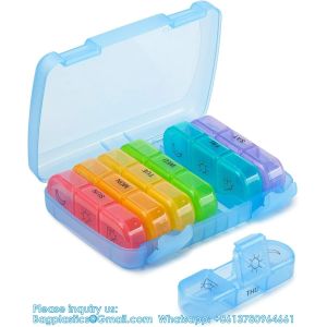 Extra Large Weekly Pill Organizer, 7 Days Pill Case Travel Daily Pill Box