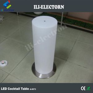 glass table top illuminated bar table led cocktail table