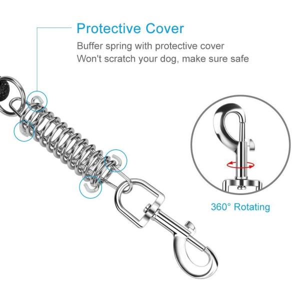 5FT Strong Nylon Dog Harness Leash Comfortable Padded Handle Highly Reflective Threads