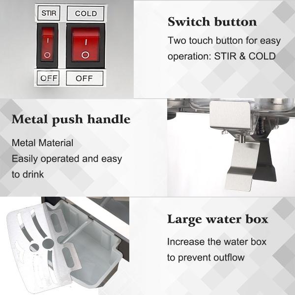 Plastic Beverage Cold Drink Dispenser With Spraying Function CE RoHS
