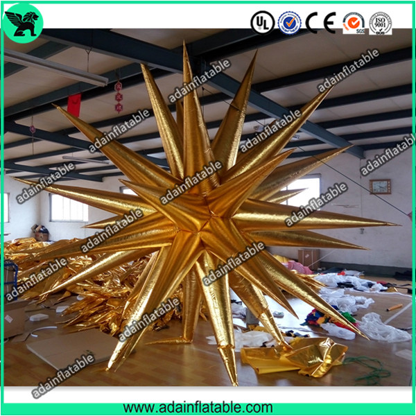 Event Ceiling Inflatable,Golden Inflatable Star,Party Golden Inflatable