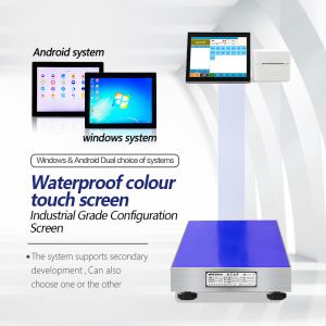 SOHE Touch Screen Printing Artificial Intelligence Computer Scale with Blue