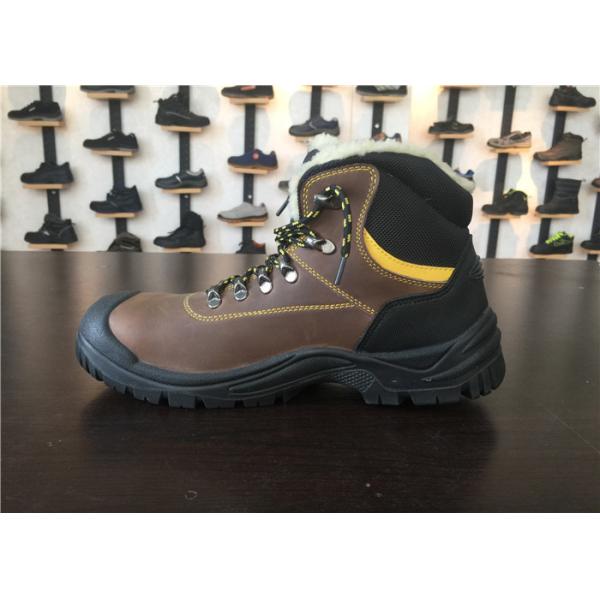 Size Customized Industrial Work Boots Artificial Fur Lining Warm Keeping For Skier