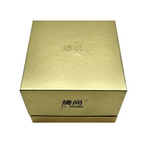 Free Sample Custom Luxury Personalized Cardboard Gold Gift Jars Cosmetic