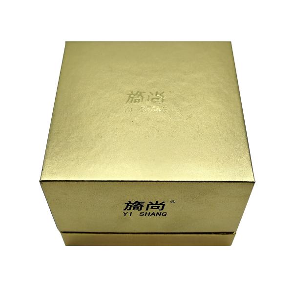Free Sample Custom Luxury Personalized Cardboard Gold Gift Jars Cosmetic