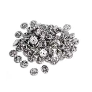 11mm Metal Butterfly Clasp Pin Back Lapel Pins Locking Enamel Pin Clutch Back