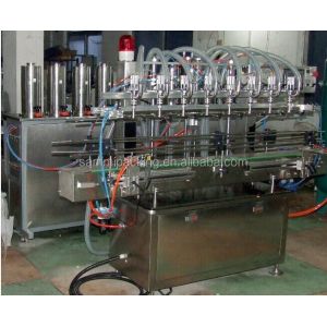 Fully Automatic Bottle Liquid Filling Line With Capping And Labeling