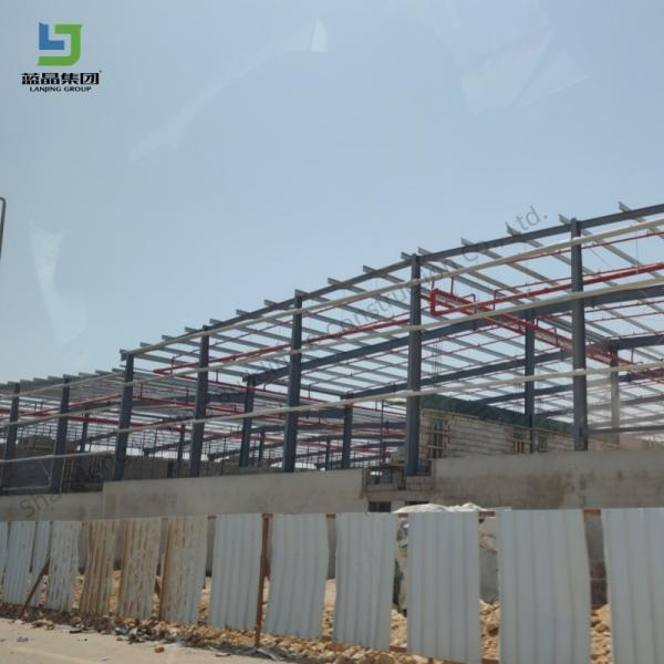 Quality Prefabricated Construction Steel Structure Space Frame Warehouse Workshop Buildings With Q355b Q235b And 500t/M for sale