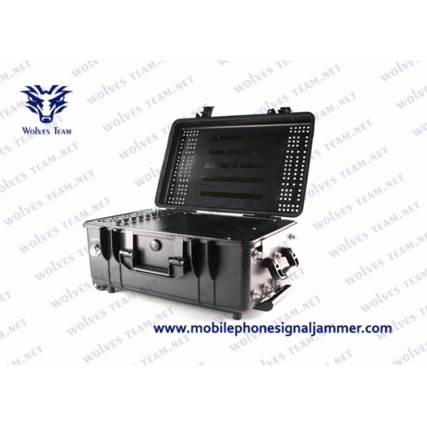 Military Vehicle Bomb Jammer VHF UHF Cell Phone Signal Jammer With DDS Convoy