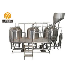 China 1000L Electric gas steam heating beer production equipment with malt hopper on sale