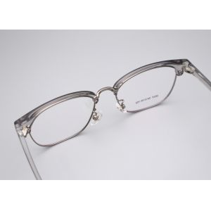 Translucent TR And Metal Browline Glasses Frame Custom Logo 3537