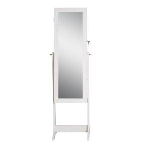 China KD Package NC Painting Lockable Cheval Mirror Jewelry Armoire on sale