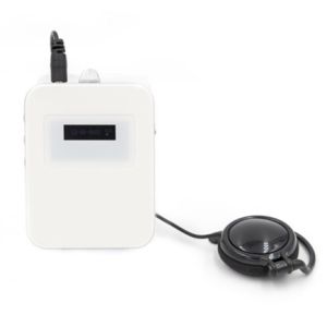 white color Wireless Audio Tour Guide Systems with automatic function and high