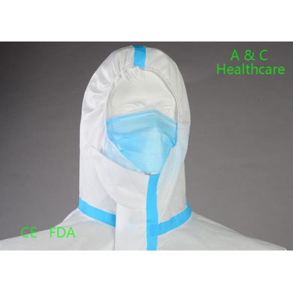 Anti Virus Disposable Protective Coverall Suit Non Woven ICU Usage