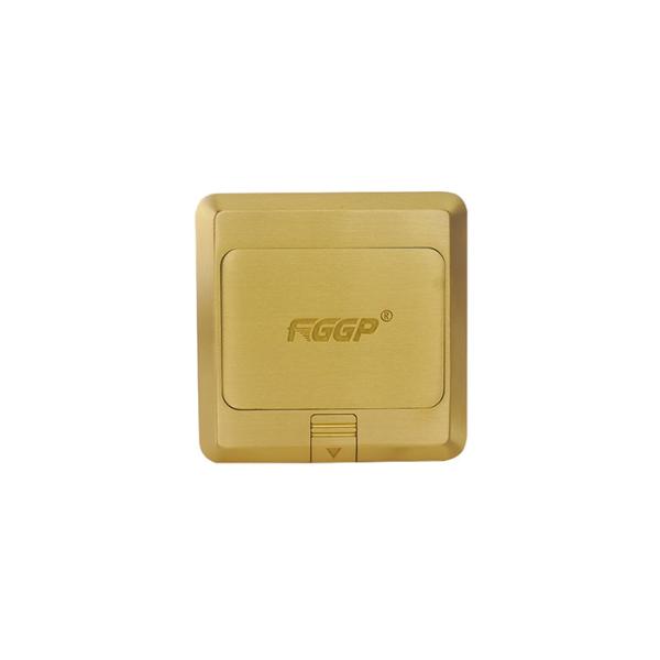 Golden Waterproof Floor Outlet , Granite Flooring Mounted Pop Out Outlet With