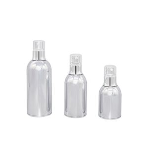 Full electroplating design cosmetic airless pump bottle 30ml 50ml 100ml