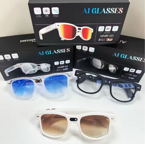 G3 AI Smart Glass With 8MP HD Camera Microphone Speakers