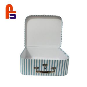 Customized Mini Hot Stamping Surface Finishing Cardboard Suitcase Box