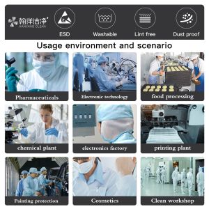 Custom Size Vapor-Protective ESD Coverall with 106-107Ohm Surface Resistance for