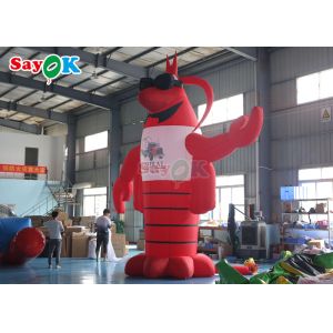 Red Animal Giant Lobster Inflatable Model With 2 Years Warranty