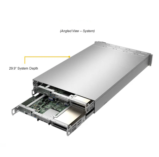 Wholesale Supermicro AS-2214GT-DNR 2U GPU Server with Up to 2TB DDR4 RAM 4 PCIe 4.0 Slots and 2600W Redundant Power from china suppliers