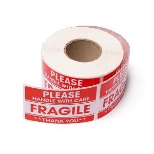 Wholesale Black And Red Self Adhesive Warning Label Custom Printed Waterproof from china suppliers