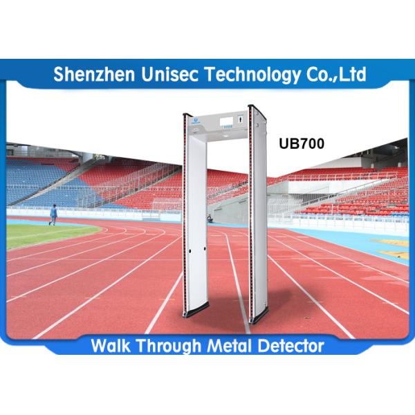 6-24 zones walk through metal detector used in hotel, metro station security