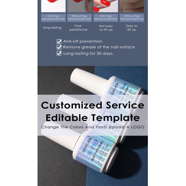 Professional Bond Primer Nails Protein Bonder Kit Nail Prep Primer and Dehydrator Non Acid Set Private Label