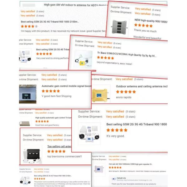 2G 3G 4G Industrial Signal Booster 900 1800 2100MHz Mobile Signal Booster