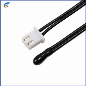 China Epoxy Encapsulated Temperature Sensor NTC Thermistor 5K 10K 50K 100K 3435 3950 PVC Sensor With Connection Terminals on sale