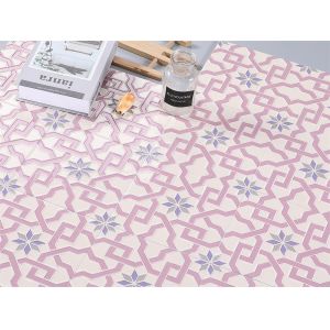 China Pink Ceramic Rustic Tile 20x20cm AAA Grade for Bathroom Walls on sale