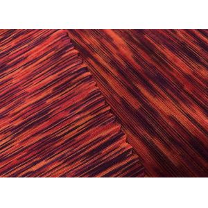 190GSM Stretchy Weft Knitting Fabric 100 Polyester Microfiber For Yoga Clothes