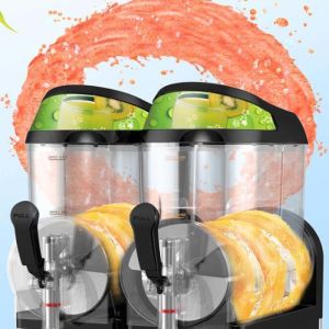 10 Liter Ice Slush Machine , Slushy Maker Machine With Aspera Compressor And 2