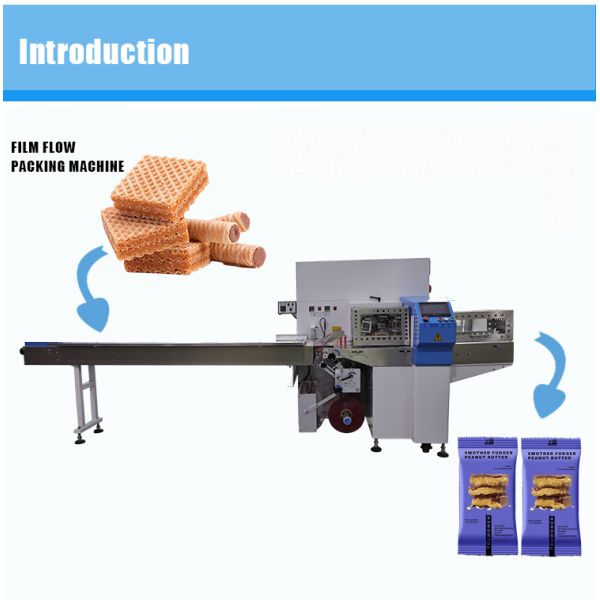 Automatic horizontal packaging machine small bag packing machine vacuum packing machine Bread packaging machine horizontal sealing machine sachet