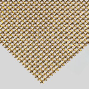 Wholesale Cabinet Decoration Brass Crimped Wire Mesh 3000mm Crimped Lock Weave Type from china suppliers