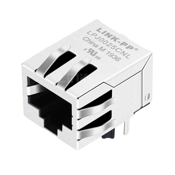 Quality XFMRS XFATM10-COMBO1-4MS Compatible LINK-PP LPJ0025CNL 10/100 Base-T Tab Down Without Led Single Port 8P8C Jack Keystone RJ45 Connector for sale