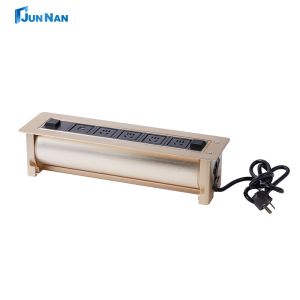 Hidden On Conference EU Power Plug Desk Socket