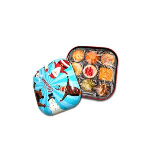 Colorful Candy Tin Containers With Small Dimension And Xmas Style , 0.23mm