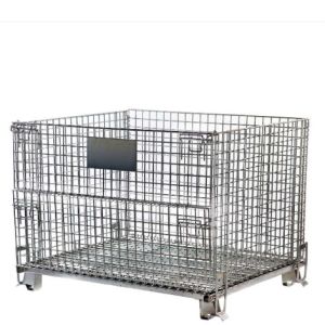 Customized Large 800kg Wire Mesh Storage Cages Foldable Stainless Steel