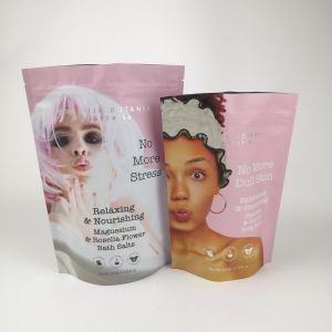 Factory Cutsom Printed Plastic Stand Up Bag Resealable Plastic Pouches With Logo