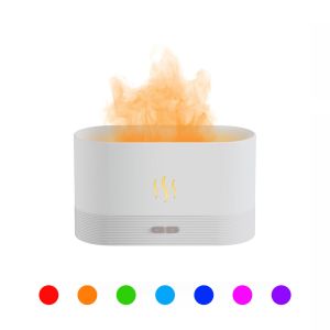 RGB light Color Change USB Ultrasonic Flame Humidifier Led RGB Colorful