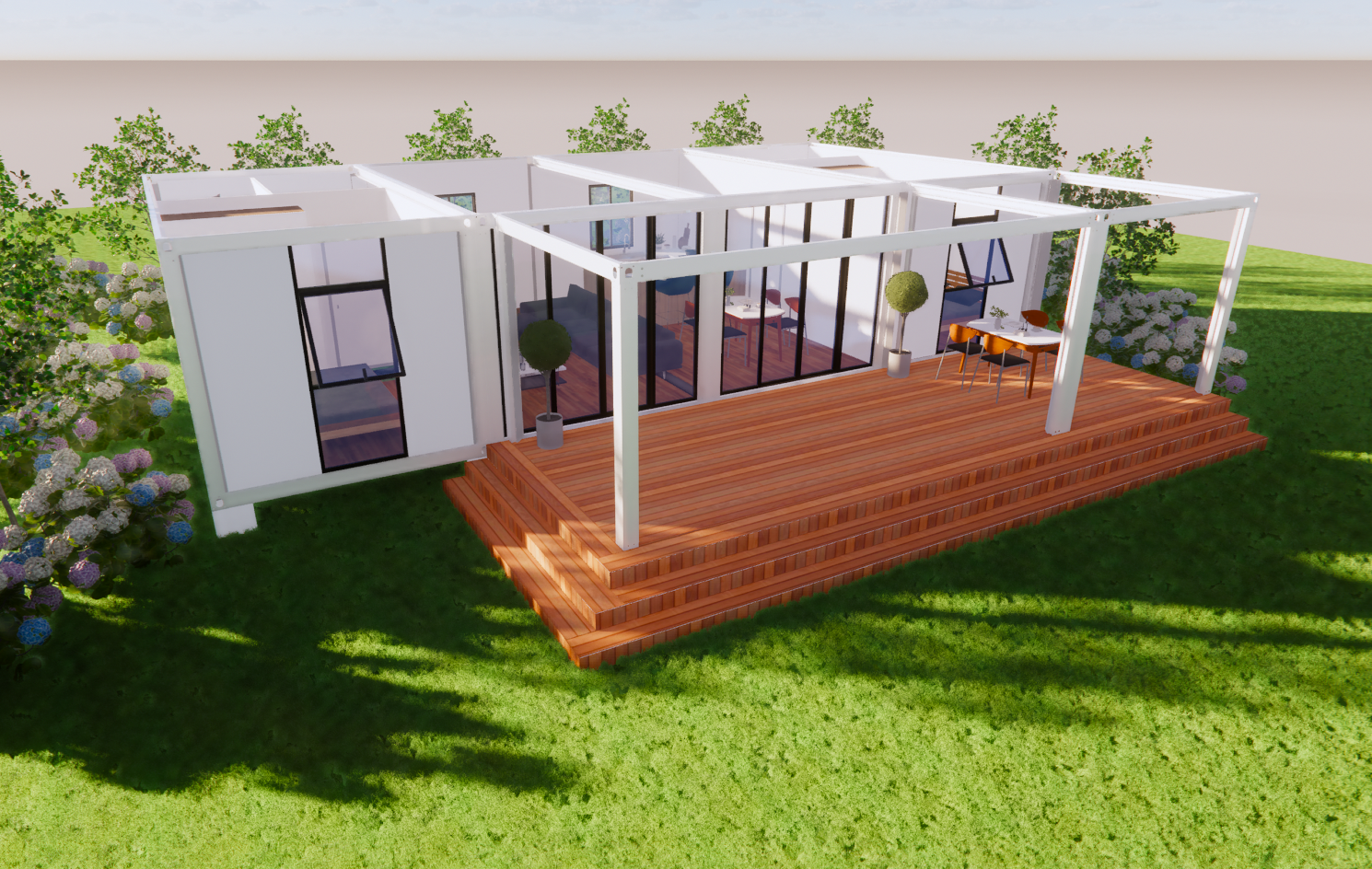 Boxspace Flexible Designs 2 Bedrooms Modular Home Prefabricated Container House